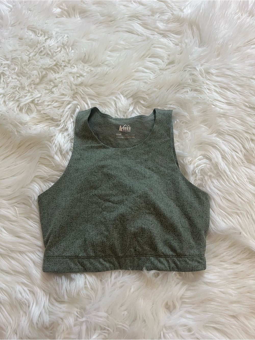 REI Women's Green Cropped Tank Top Size Small